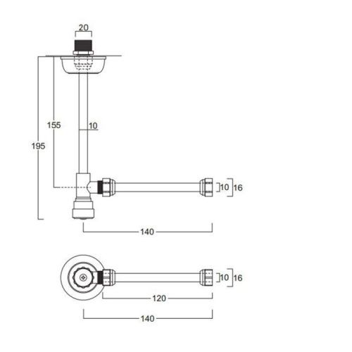 Угловой кран Simas 120006cr - фото 2