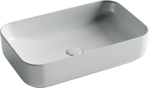 Раковина из сантехнического фарфора Ceramica Nova ELEMENT CN5044 60х40 накладная цвет белый без отверстий под смеситель - фото 2