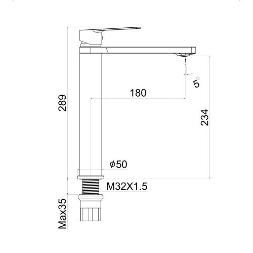 Смеситель Tokito KOBE TOK-KOB-1012 на раковину вороненая сталь - фото 4