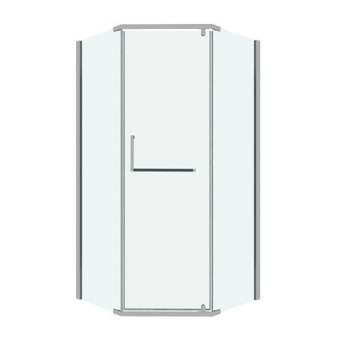 Душевой уголок Grossman Pragma 302.K33.03.9090.10.00 90х90 стекло прозрачное профиль хром без поддона