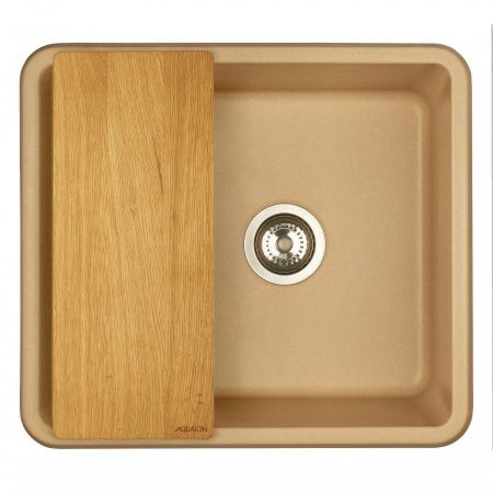 Кухонная мойка Aquaton Беллис 1A724932BS260 55х50 цвет бежевый поверхность матовая