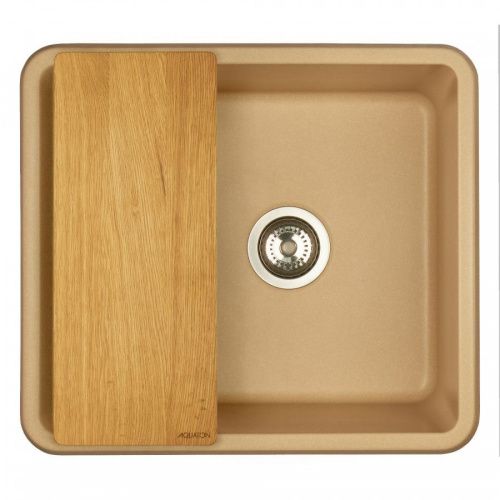 Кухонная мойка Aquaton Беллис 1A724932BS260 55х50 цвет бежевый поверхность матовая - фото 2