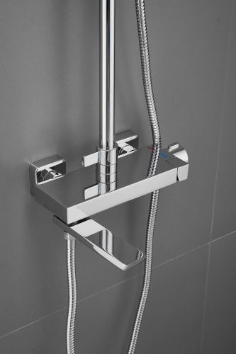 Душевая стойка Belz B672 B24672 настенная цвет хром - фото 3