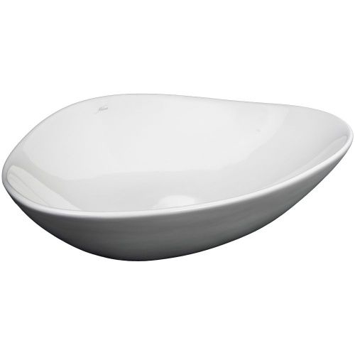 Раковина из сантехнического фарфора Melana 320366-805 50х40 накладная цвет белый без отверстий под смеситель - фото 3