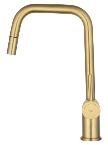 Смеситель для кухни Wonzon & Woghand WW-6018-BG на мойку золото - фото 3