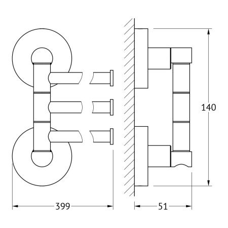 Полотенцедержатель Artwelle Harmonie HAR 024