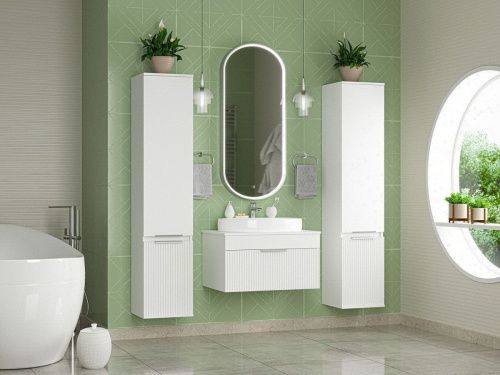 Тумба под раковину Brevita Enfida ENF-06070-0141Я 70х50 подвесная цвет белый - фото 5