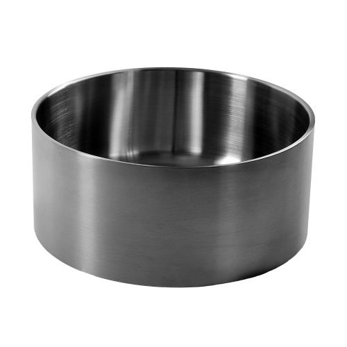 Раковина из нержавеющей стали Melana Ring380 сатин 40х40 накладная цвет хром без отверстий под смеситель - фото 4