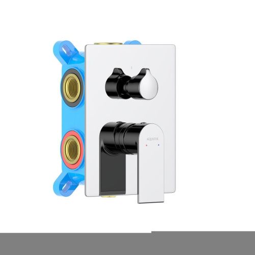 Смеситель для ванны Aquatek ЛИРА AQ1447CR встраиваемый в стену хром