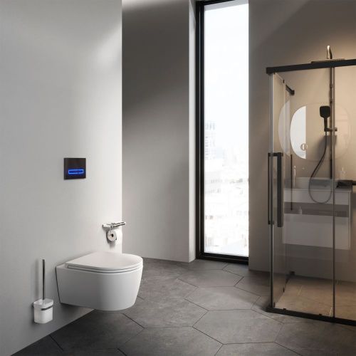 Унитаз подвесной Am.Pm Func C8F1700MWSC белый с сиденьем микролифт безободковый каскадный смыв - фото 4