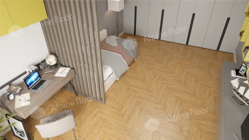 Ламинат Alpine Floor Herringbone 12 Pro New LF106-04 Дуб Тулуза толщина 1.2 см 34 класс 606х101 - фото 4