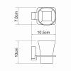 Стакан для зубных щеток WasserKRAFT 5028