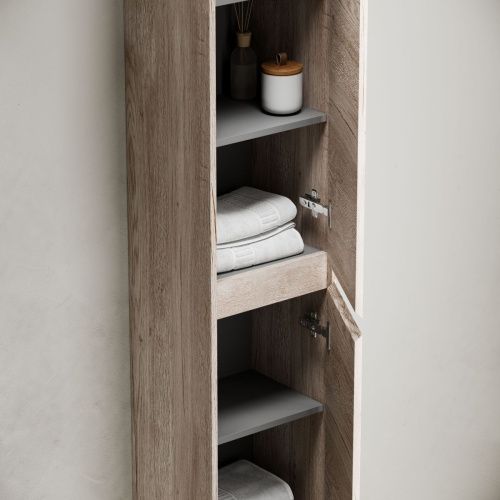 Шкаф-пенал Sancos Libra Floor PLB35FEG 40х190 напольный цвет серый - фото 4