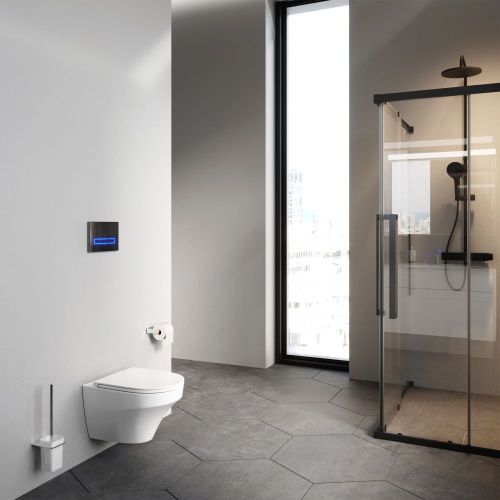 Чаша унитаза подвесная Am.Pm Inspire C501700WH цвет белый без сиденья безободковая душевой смыв - фото 4