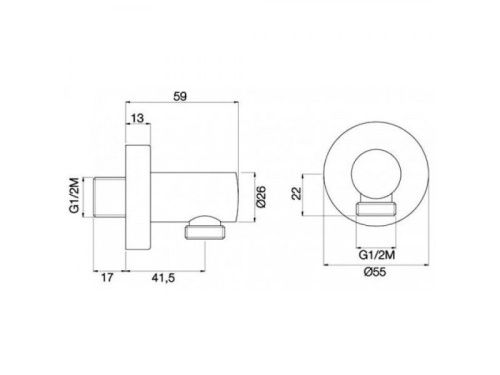 Душевая штанга Fima Carlo Frattini F2150/1CR цвет хром - фото 2