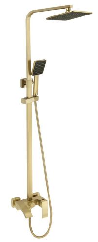 Душевая стойка Fmark FS8645C настенная цвет золото - фото 2