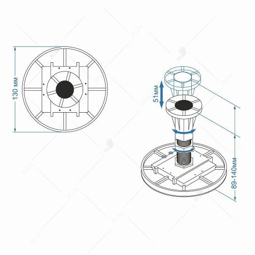 Ножки для поддона RGW 03230111-01 - фото 2