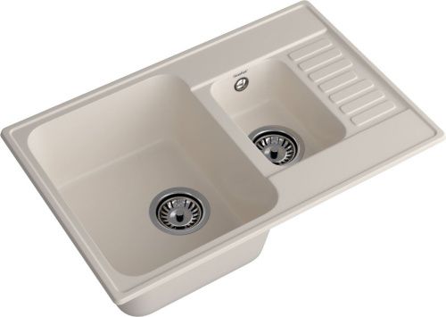 Кухонная мойка Granfest Quarz 21К белый 75х50 цвет белый поверхность матовая - фото 2