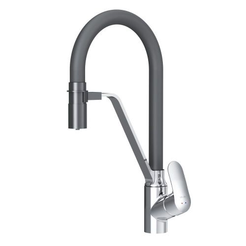 Смеситель для кухни Am.Pm Like F8007802 на мойку черный/хром - фото 2