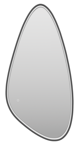 Зеркало с подсветкой Brevita Venus VEN-Var-060-black 60х120 подвесное - фото 3