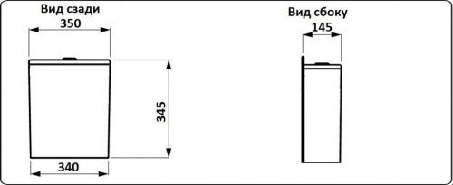 Унитаз напольный с бачком CeramaLux 1217A белый с сиденьем микролифт безободковый - фото 3
