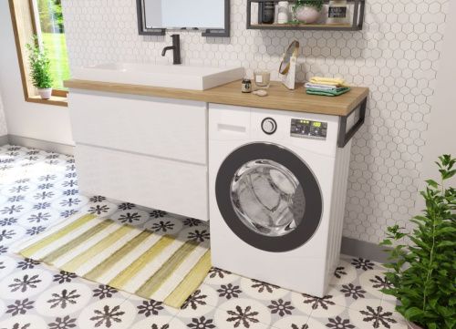 Тумба с раковиной Эстет Malibu Luxe ФР-00007114 90х50 подвесная цвет белый - фото 2