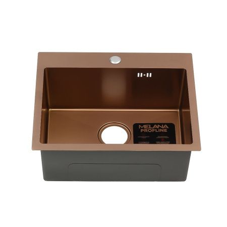 Кухонная мойка Melana ProfLine D5343HC бронза 55х45 цвет бронза поверхность полированная