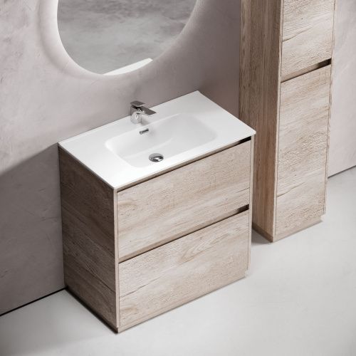 Тумба под раковину Sancos Libra Floor LB80FEG 80х50 напольная цвет коричневый - фото 4