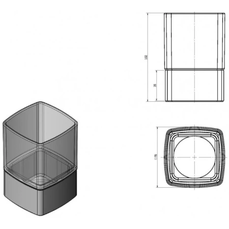 Стакан Langberger BLACK EDITION 11313A-BP