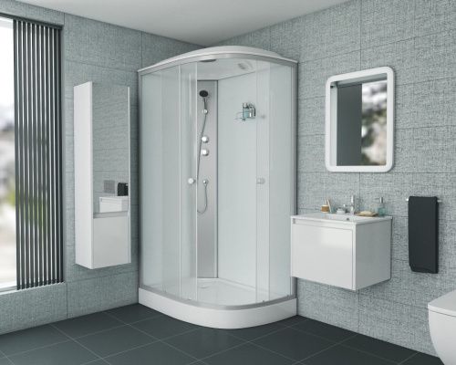 Душевая кабина Niagara Eco E120/80/13L/MT 120х80 асимметричная с крышей ориентация левая - фото 3