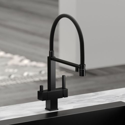 Смеситель для кухни Sancos Moro SC4006MB на мойку черный - фото 2