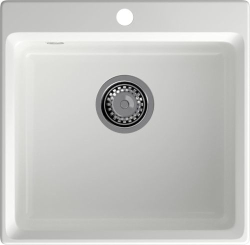 Кухонная мойка Granfest Level LV-510 иней 50х50 цвет белый поверхность матовая