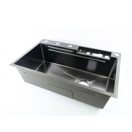 Кухонная мойка Fmark FSC002Q 75х45 цвет серый поверхность матовая - фото 5