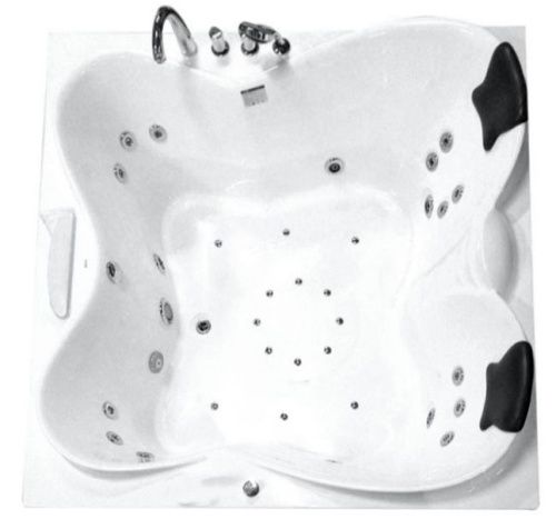 Ванна акриловая гидромассажная Gemy G9089 O R 185х185 пристенная квадратная с каркасом - фото 5