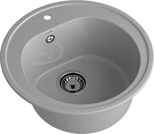 Кухонная мойка Granfest Rondo R-510 серый 50х50 цвет серый поверхность матовая - фото 2