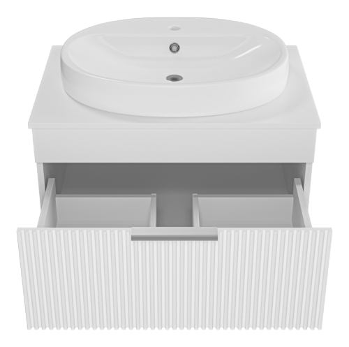 Тумба под раковину Brevita Enfida ENF-06070-0141Я 70х50 подвесная цвет белый - фото 3