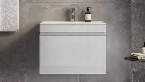 Раковина из искусственного камня Velvex PULSUS rkPUL.70-81 70х40 накладная цвет белый 1 отверстие под смеситель - фото 2