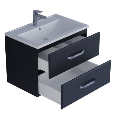 Тумба под раковину Uperwood Foster 291020516 70х50 подвесная цвет черный