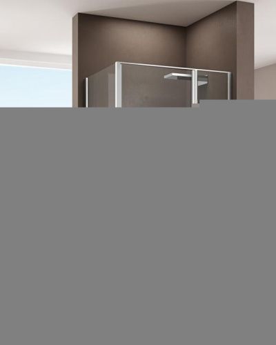 Душевой уголок Allen Brau Priority 3.31025.00 + 3.31043.00 90х90 стекло прозрачное профиль хром без поддона - фото 2