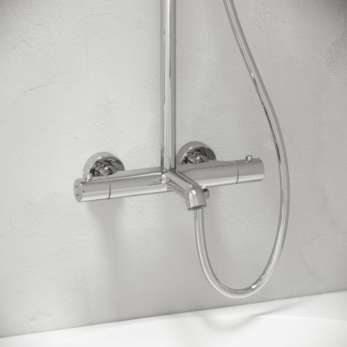 Душевая стойка Sancos Game SC3001LCH настенная цвет хром с термостатом - фото 4