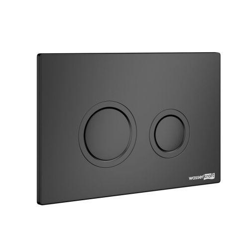 Клавиша смыва механическая Wasserkraft MB01 цвет черный - фото 2