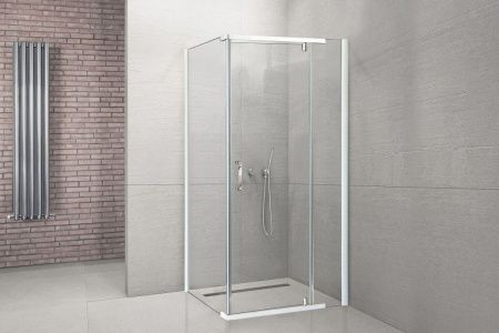 Душевой уголок Royal Bath HPVD RB9110HPVD-T 110х90 стекло прозрачное профиль белый без поддона