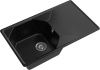 Кухонная мойка Granfest Unique U-840L черный 85х50 цвет черный поверхность матовая