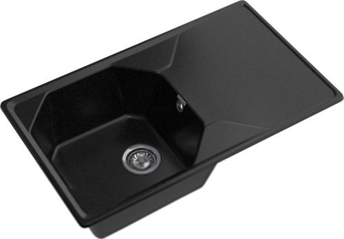 Кухонная мойка Granfest Unique U-840L черный 85х50 цвет черный поверхность матовая - фото 2