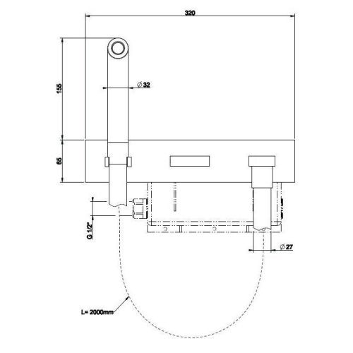 Душевой гарнитур Gessi Shower Sets 32940#031 настенный хром - фото 2