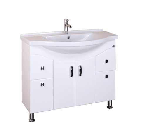 Тумба под раковину Onika Эльбрус 109016 90х30 напольная цвет белый