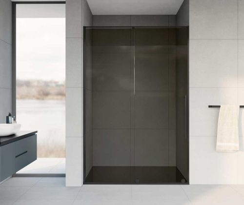 Душевая дверь Vincea Arno VPS-1A120CGB 120х200 стекло тонированное профиль черный - фото 2
