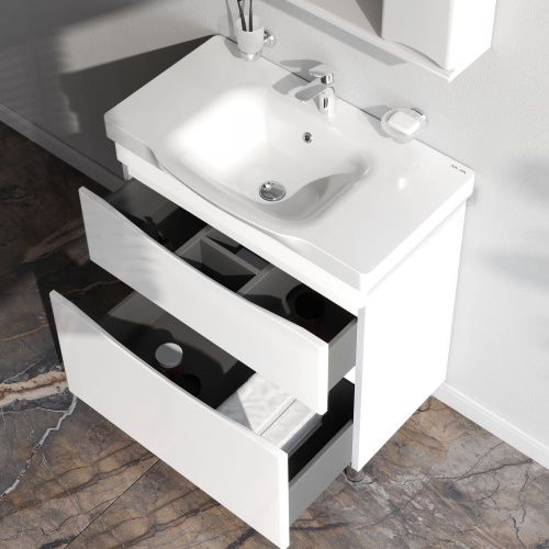 Тумба под раковину Am.Pm Like M80FSX0802WG 80х50 напольная цвет белый - фото 4