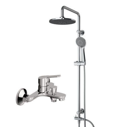 Душевая стойка Dorff Norma D0711010 настенная цвет хром/серый - фото 2