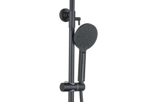 Душевая стойка Aquatek ВЕГА AQ2040MB настенная цвет черный - фото 5